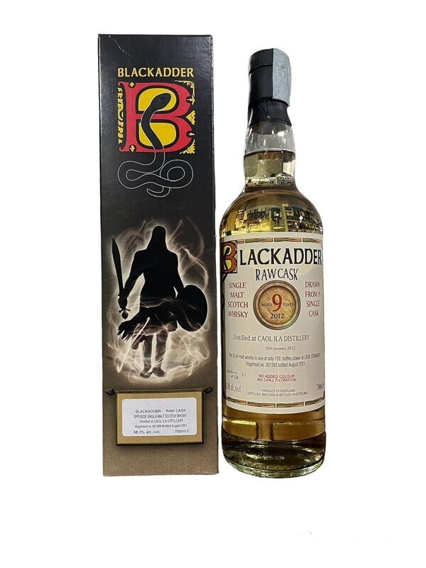 Blackadder Raw Cask 9 Years Caol Ila Distillery 70cl 58,3% Blackadder Raw Cask 9 Years Caol Ila Distillery 70cl 58,3%
