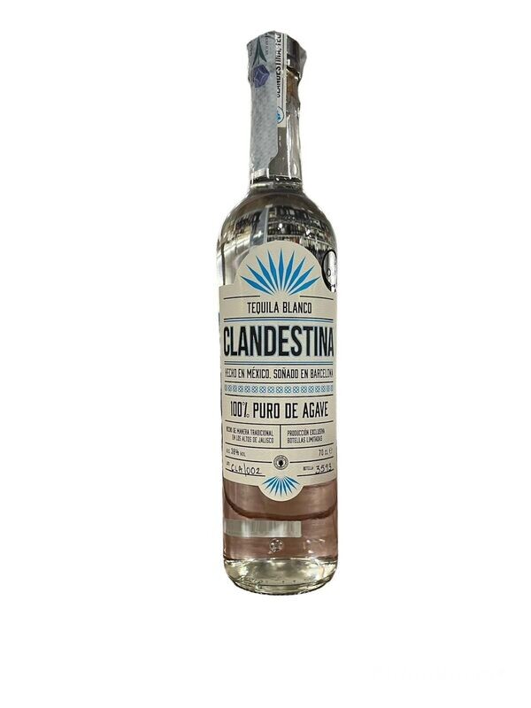 Clandestina Tequila Blanco 70cl 38%