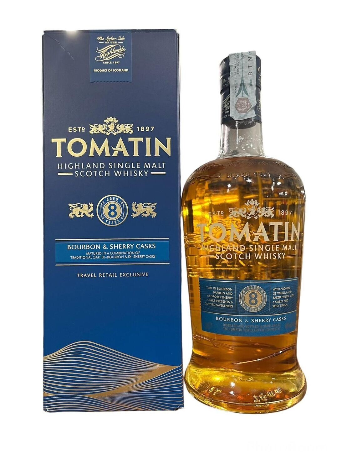Tomatin 8Y Bourbon & Sherry Casks 100cl 40%