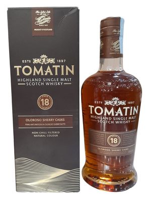 Tomatin Oloroso Sherry Cask 18 Years Scotch Whisky 70cl 46%