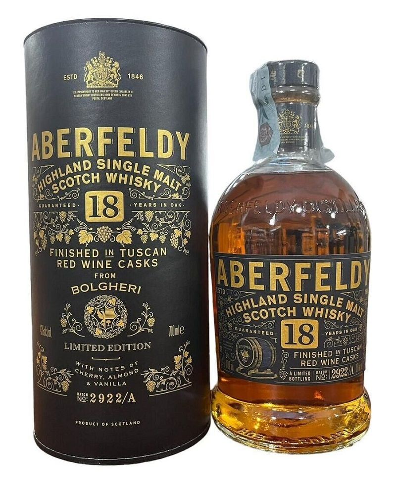Aberfeldy 18 Years - Tuscan Red Wine Casks from Bolgheri - Limited Edition 70cl 43%