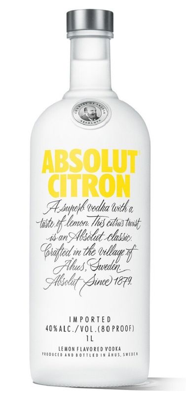 Absolut Vodka Citron 100cl 40%