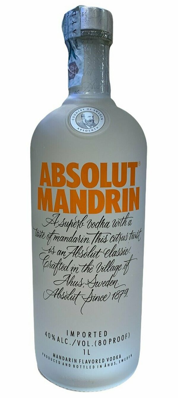 Absolut Vodka Mandrin 100cl 40%