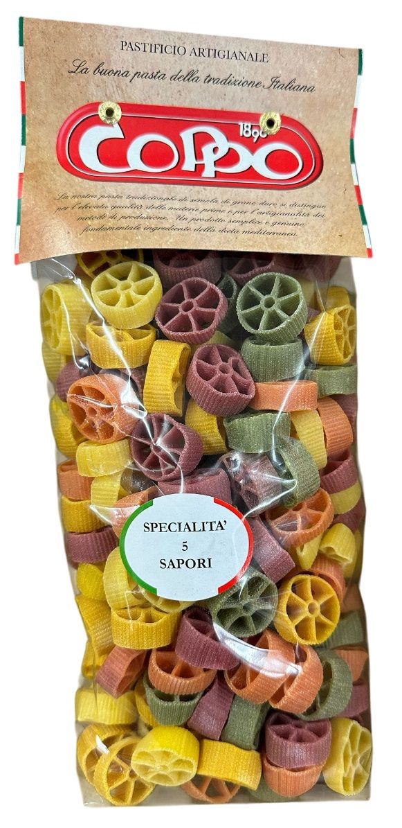 Pasta Coppo Ruote 5 Sapori 500g