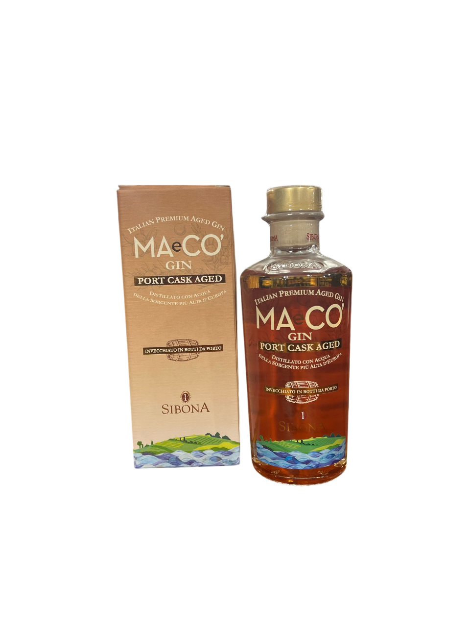 Sibona Gin MAeCO' Port Cask Aged 50cl 45%