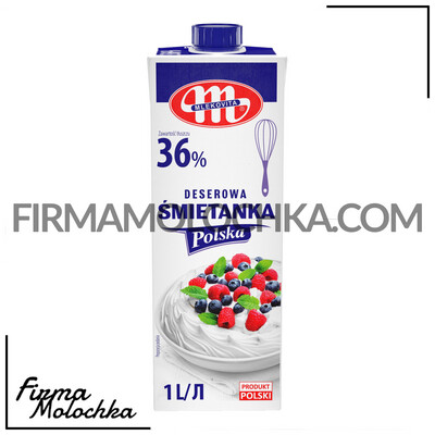 Вершки 36% 1л ТМ Млековіта (12шт/ящ)