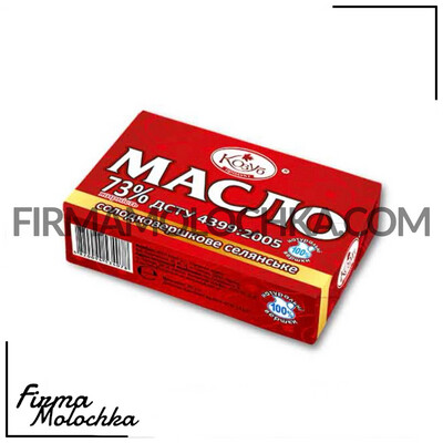 Масло солодковершкове Селянське 73% ТМ Козуб 180г (20шт/ящ)