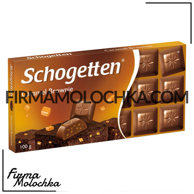 Шоколад молочний з начинкою карамель-брауні (caramel brownie) 100г ТМ Шоготен