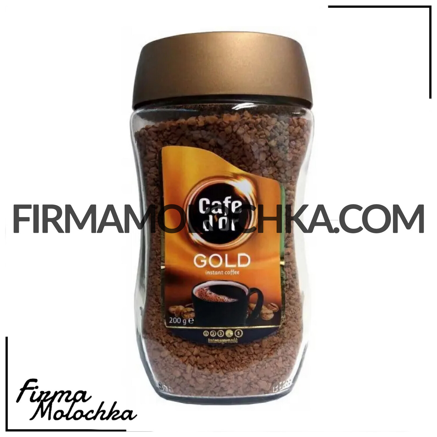 Кава розчинна ГОЛД (скло) 200грам ТМ КофіДор (6шт/ящ)