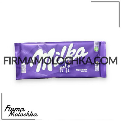 Шоколад молочний (alpenmilch) 100грам ТМ Мілка (24шт/ящ)
