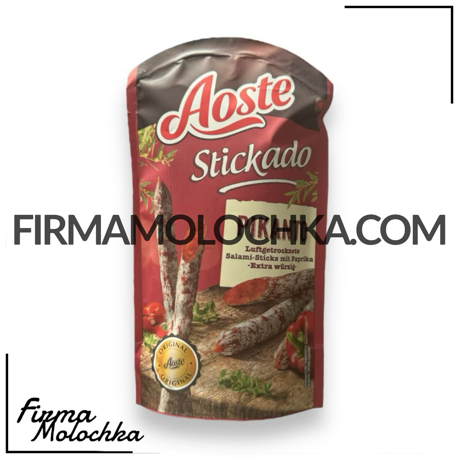 Фует (стіки) з ПАПРИКОЮ (pikanto) 70грам ТМ Aoste (12шт/ящ)