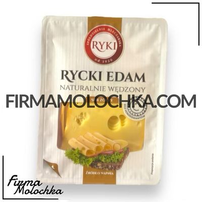 Нарізка РИЦЬКИЙ ЕДАМ КОПЧЕНИЙ 45% 300грам ТМ Рікі (24шт/ящ)