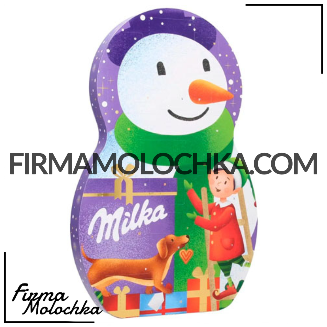 Адвент календар СНІГОВИК 213грам ТМ Мілка (9шт/ящ)