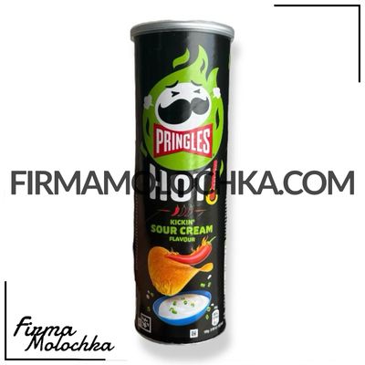 Чіпси &quot;Прінглс&quot; ГОСТРІ зі смаком СМЕТАНИ (KICKIN&#39; SOUR CREAM) 160грам (19шт/ящ)