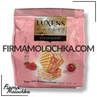 Вафля з полуничним кремом 190грам ТМ Luxens (12шт/ящ)