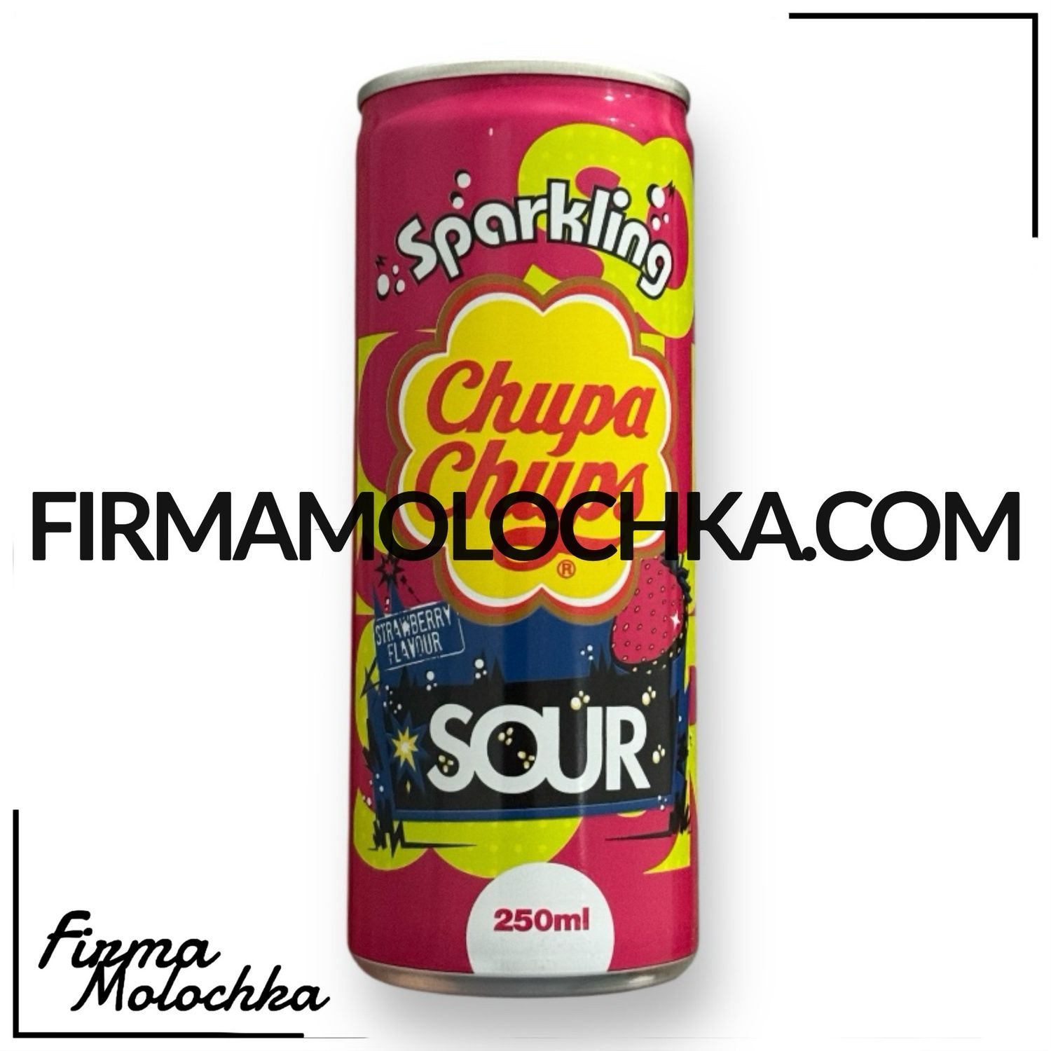 Напій зі смаком КИСЛОЇ ПОЛУНИЦІ 250мл ТМ ЧУПА ЧУПС (24шт/ящ)