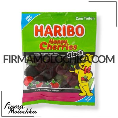 Желейки HAPPY CHERRIES BLACK 175грам ТМ Харібо