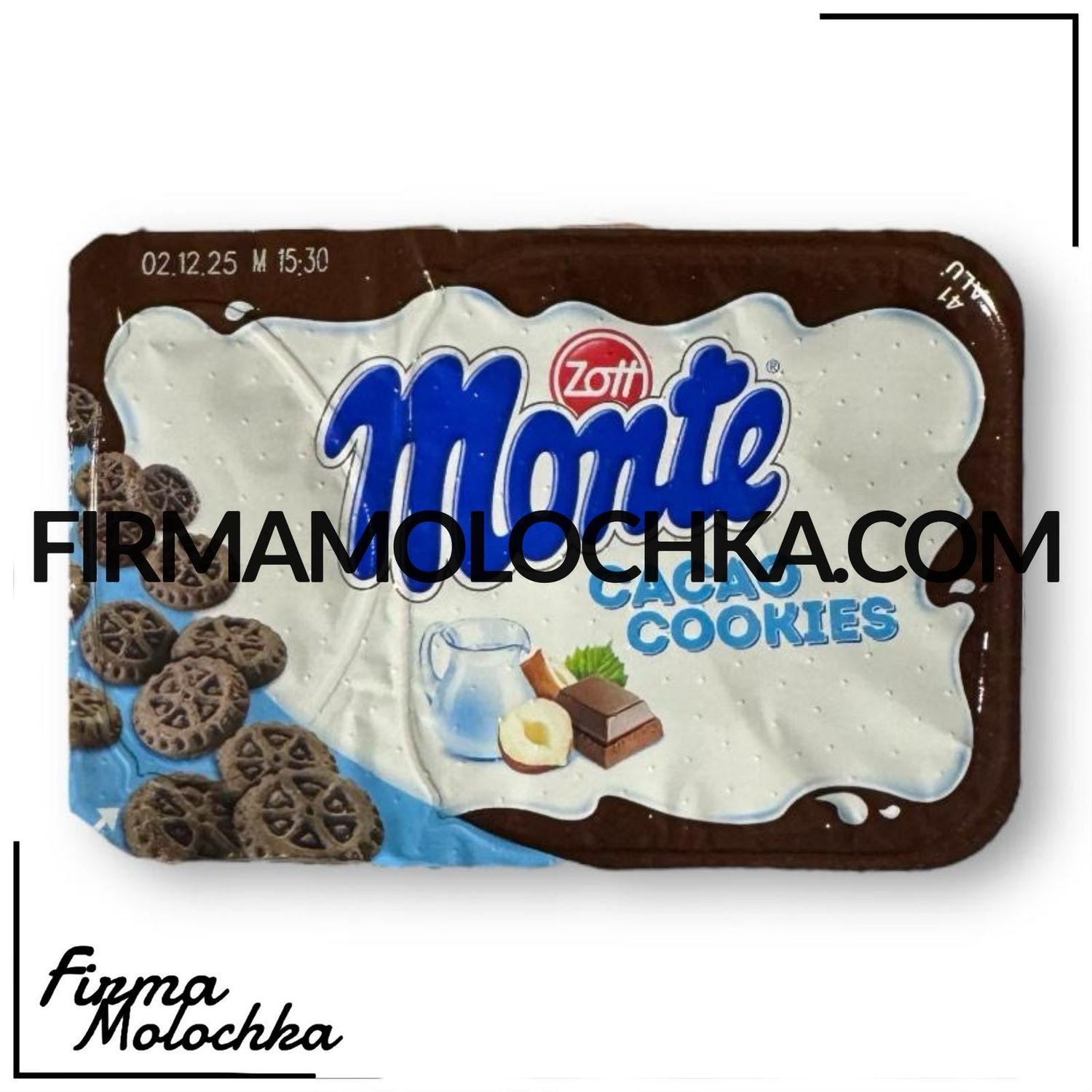 Десерт монте CACAO COOKIES 125грам ТМ Zott (5шт/ящ)