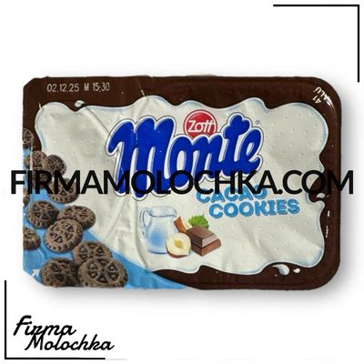 Десерт монте CACAO COOKIES 125грам ТМ Zott (5шт/ящ)