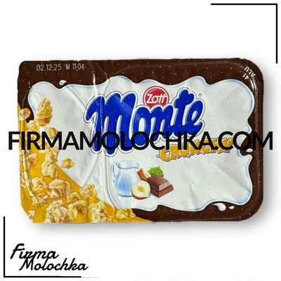 Десерт монте CRUNCHY 125грам ТМ Zott (5шт/ящ)
