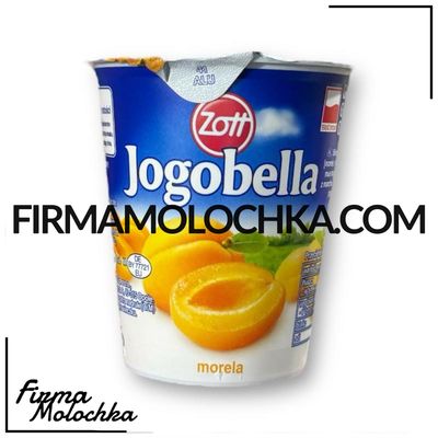 Йогурт ЙОГОБЕЛЛА зі смаком АБРИКОСУ 150грам ТМ Zott (20шт/ящ)