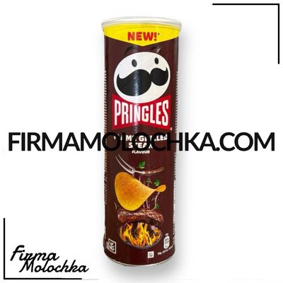 Чіпси &quot;Прінглс&quot; FLAME зі смаком СТЕЙКУ (GRILLED STEAK) 165грам (19шт/ящ)