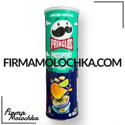 Чіпси &quot;Прінглс&quot; ТАЙСЬКИЙ СТИЛЬ зі смаком зелене карі 165грам (19шт/ящ)