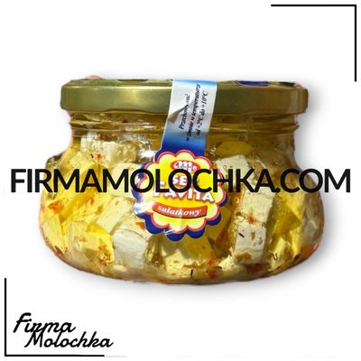 САЛАТНИЙ сир фета зі спеціями в олії 220грам ТМ Млековіта (8шт/ящ)