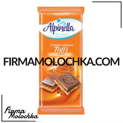 Шоколад з тоффі 100грам ТМ АЛЬПІНЕЛА (19шт/ящ)