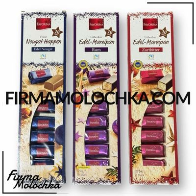 Цукерки марципан СТІКИ В АСОРТИМЕНТІ 125грам ТМ Фаворіна (48шт/ящ)