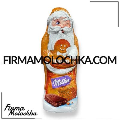 Миколай з молочного шоколаду з ШМАТОЧКАМИ ПЕЧИВА 90грам ТМ Мілка (14шт/ящ)