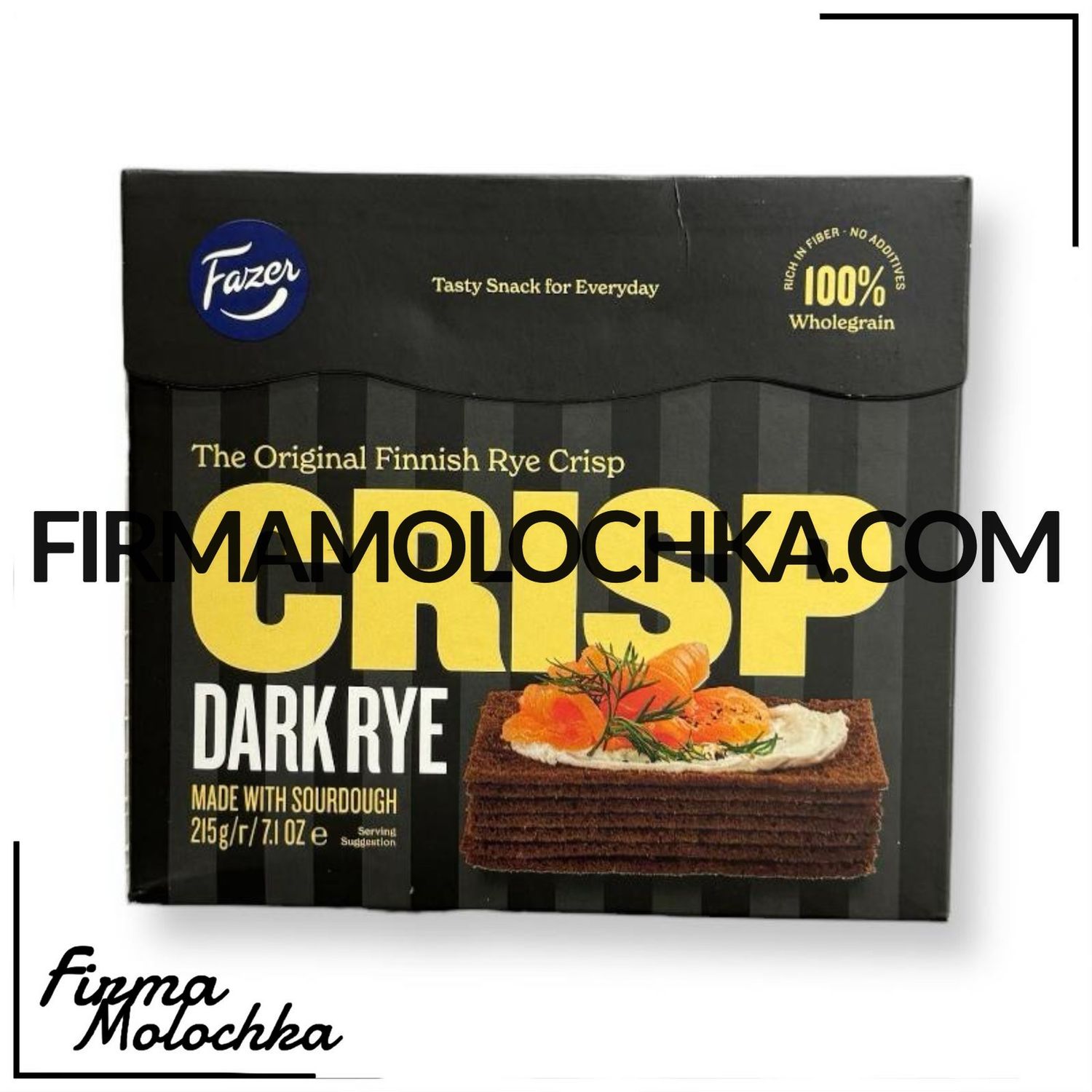 Хлібці житні ДАРК 215грам ТМ Фазер (9шт/ящ)