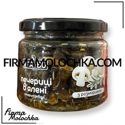 Печериці в'ялені з РОЗМАРИНОМ 300грам ТМ MARYBO (8шт/ящ)