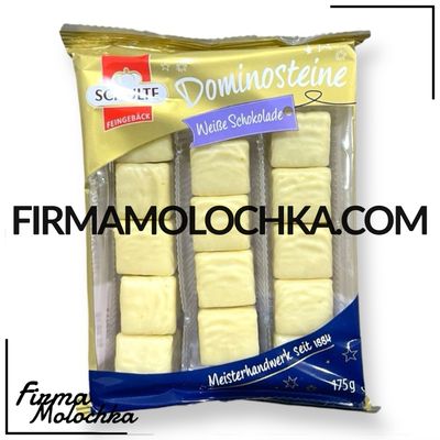 Цукерки ДОМІНО БІЛИЙ ШОКОЛАД 175грам ТМ Schulte (28шт/ящ)