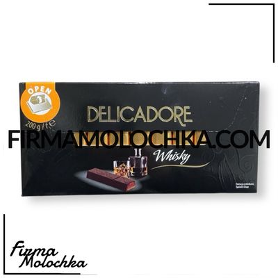 Шоколад ДЕЛІКАДОР з начинкою віскі 200грам (12шт/ящ)