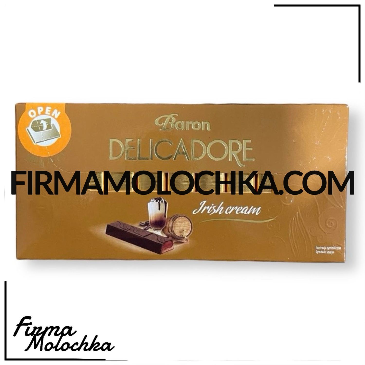 Шоколад ДЕЛІКАДОР з начинкою ірландський крем 200грам (12шт/ящ)
