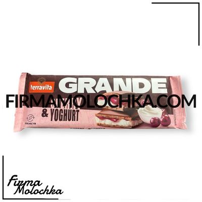 Шоколад молочний з начинкою ВИШНЯ-ЙОГУРТ 235грам ТМ Терравіта (9шт/ящ)