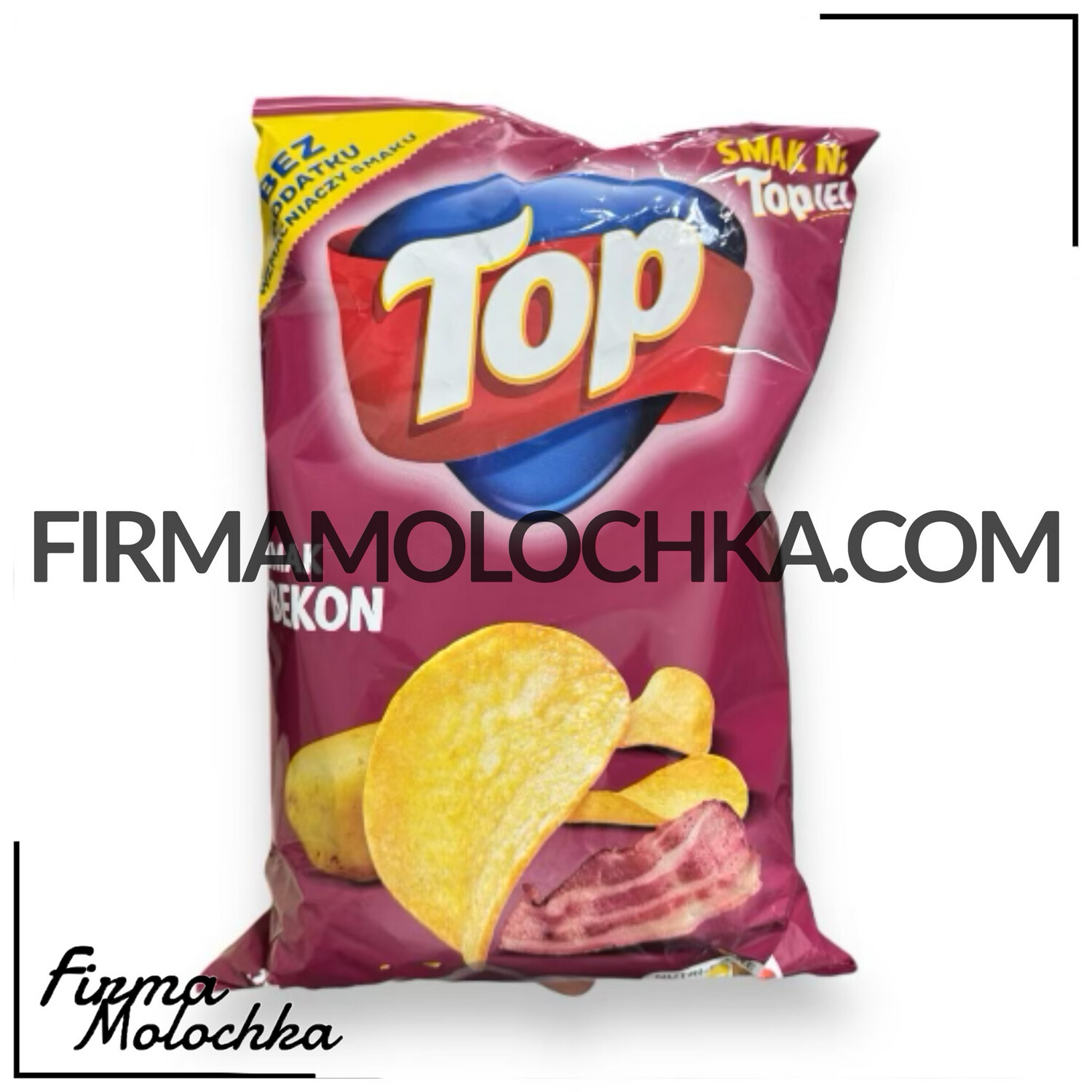 Чіпси зі смаком БЕКОНУ 150грам ТМ ТОП (20шт/ящ)