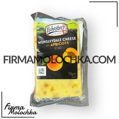 ФАСОВАНИЙ сир венслідейл з АБРИКОСОМ 150грам (12шт/ящ) (Англія)