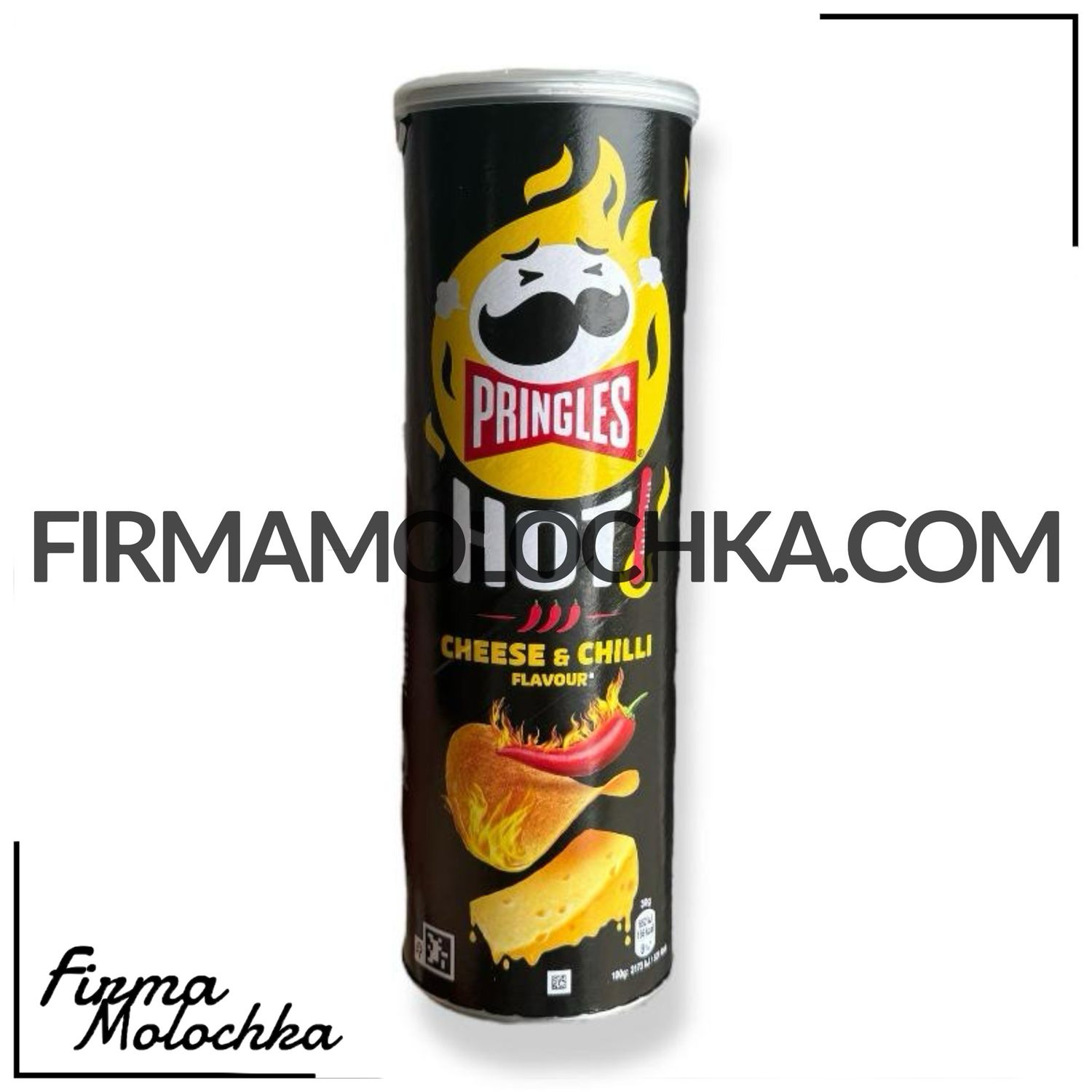 Чіпси "Прінглс" ГОСТРІ зі смаком СИРУ (FLAMIN' CHESSE) 160грам (19шт/ящ)