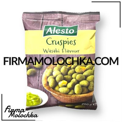 Арахіс в клярі зі смаком ВАСАБІ 200грам ТМ Алесто (30шт/ящ) Арахіс в клярі зі смаком ВАСАБІ 200грам ТМ Алесто (30шт/ящ)