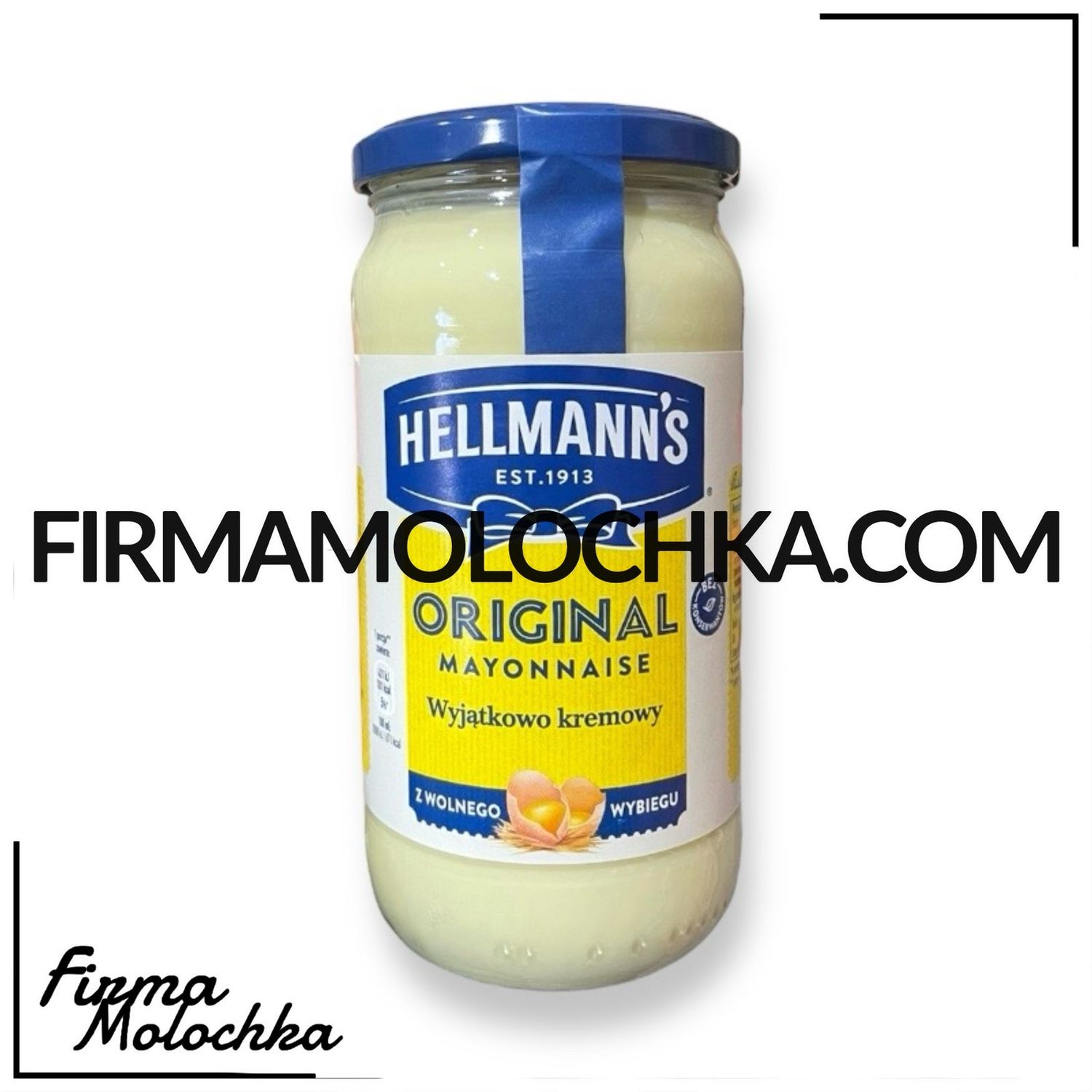 Майонез ОРИГІНАЛЬНИЙ (скло) 500мл ТМ Хелманс (12шт/ящ)