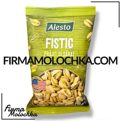 Фісташки СОЛЕНІ 250грам ТМ Алесто (20шт/ящ)