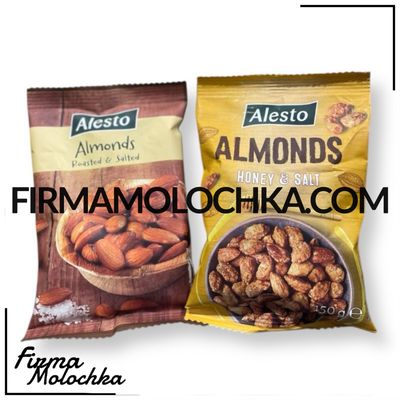 Мигдаль в АСОРТИМЕНТІ 150грам ТМ Алесто (30шт/ящ)