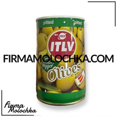 Оливки зелені без кісточки (ж/б) 314мл ТМ ITLV (6шт/ящ)