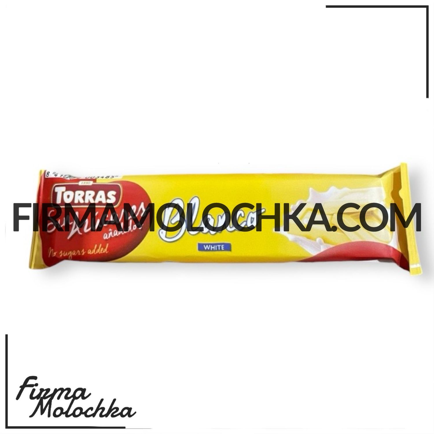БІЛИЙ шоколадний батончик без цукру 30грам ТМ ТОРРАС (20шт/ящ)