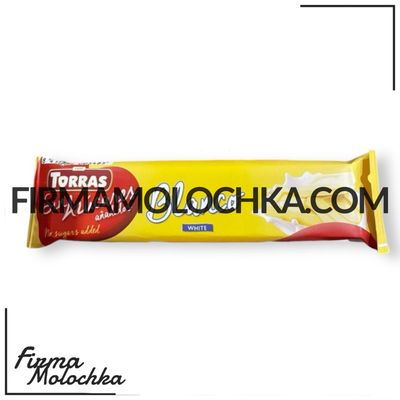 БІЛИЙ шоколадний батончик без цукру 30грам ТМ ТОРРАС (20шт/ящ)