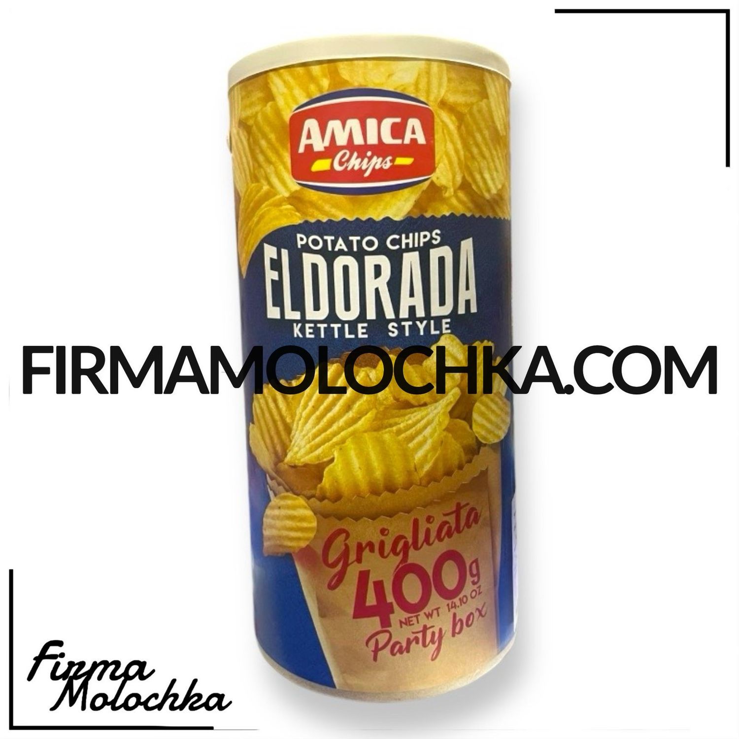 Чіпси eldorada РИФЛЕНІ (СИНЄ ВІДРО) 400грам ТМ Аміка (6шт/ящ)