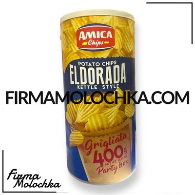 Чіпси eldorada РИФЛЕНІ (СИНЄ ВІДРО) 400грам ТМ Аміка (6шт/ящ)