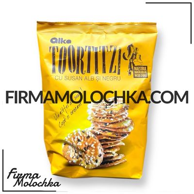 Крекер ТОРТІЗІ з КУНЖУТОМ 180грам (12шт/ящ)